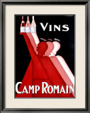 Camp Romain Estampe encadrée par L. Gadoud