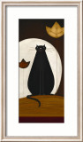 Cat and the Moon II Lámina por Jo Parry