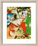 Ich und das Dorf, 1911 Poster von Marc Chagall