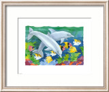 Duo de dauphins Posters par Paul Brent
