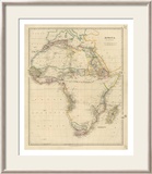 Africa, c.1834 Framed Giclee Print by John Arrowsmith