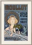 Moullot Framed Giclee Print by E. Roux