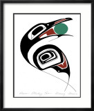 Raven Stealing Sun Reproduction encadrée édition limitée par Danny Dennis