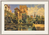 Les jardins de l'Alcazar à Séville Posters par Manuel Garcia Y Rodriguez