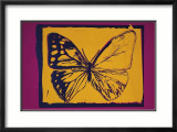 Vanishing Animals: Butterfly, c.1986 (Yellow on Purple) Poster by Andy Warhol
