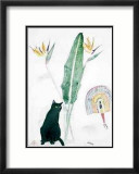 Cato negro y estrelicea Pósters por Elizabeth Blackadder