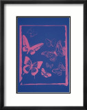 Vanishing Animals: Butterflies, c.1986 (Hot Pink on Blue) Affiches par Andy Warhol