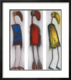 Trio of Odd Birds Posters by Janet Waring