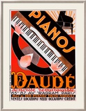 Pianos Daudé 2 Gerahmter Giclée-Druck von Andre Daude