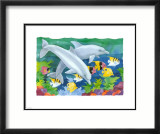 Duo de dauphins Posters par Paul Brent
