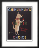 Chihuahua's Choice Chilis Reproduction encadrée édition limitée par Ken Bailey