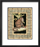 Monkey with Rattan Border II Poster av Kayla Boekman Monkey with Rattan Border II Poster av Kayla Boekman