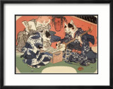 Singing Kimono Cats with Shamisen Prints by Daisuke Yamashina