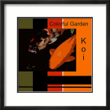 Colorful Garden Koi Lámina giclée enmarcada por erichan Colorful Garden Koi Lámina giclée enmarcada por erichan