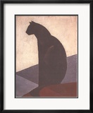Black Cat in Profile, c.1924 Arte por Marcel-Louis Baugniet