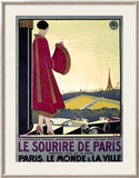 Le Sourire de Paris Innrammet Giclee-trykk av Bernard Becan Le Sourire de Paris Innrammet Giclee-trykk av Bernard Becan
