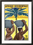 French Occidental Africa Colonies Lámina giclée enmarcada French Occidental Africa Colonies Lámina giclée enmarcada