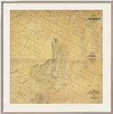 Map of The City of Los Angeles, c.1857 Framed Giclee Print by Ord, Edward Otto Cresap 