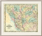 New Map of Central California, c.1871 Innrammet Giclee-trykk av A. L. Bancroft New Map of Central California, c.1871 Innrammet Giclee-trykk av A. L. Bancroft