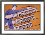 Workers Transportation Lámina giclée enmarcada por D. Bulanov