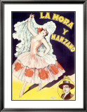 La Mora Spanish Flamenco Dancer Lámina giclée enmarcada La Mora Spanish Flamenco Dancer Lámina giclée enmarcada