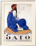 Sato Cigarettes Framed Giclee Print by Charles Loupot