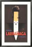 Larranaga Havana Cigars Lámina enmarcada de edición limitada por Jean Carlu