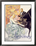 Steinway Estampe encadrée par Werner Von Axster-Heudtlass