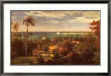 Vue panoramique du port à Nassau, Bahamas Affiches par Albert Bierstadt
