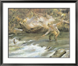 Pêche à la truite Affiches par James M. Sessions
