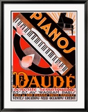 Pianos Daudé 2 Gerahmter Giclée-Druck von Andre Daude