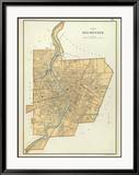 Rochester, New York, c.1895 Innrammet Giclee-trykk av Joseph Rudolf Bien Rochester, New York, c.1895 Innrammet Giclee-trykk av Joseph Rudolf Bien
