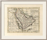 Arabia, Agreeable To Modern History Limited edition ingelijste kunstdruk van H. Moll