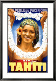 Tahiti, 1935 Lámina giclée enmarcada