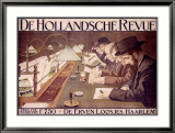 De Hollandsche Revue Estampe encadrée par Johan Georg Van Caspel