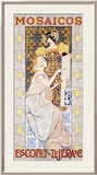 Mosaicos Escofet, Tejera Y Framed Giclee Print by Alexandre De Riquer