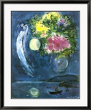 Lovers with Bouquet, c.1949 Affiche par Marc Chagall