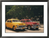 Yellow Car and Orange Taxi Pósters por Nelson Figueredo