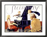 Steinway Gerahmter Giclée-Druck von Werner Von Axster-Heudtlass