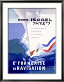 Ocean Liner, Israel Framed Giclee Print by Noel Revest