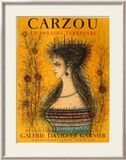 Le paradis terrestre Gerahmter Druck (limitierte Auflage) von Jean Carzou