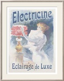 Electricine Framed Giclee Print by Lucien Lefevre