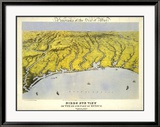 Texas and Part of Mexico, c.1861 Estampe encadrée par John Bachmann