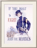 Join the Marines Framed Giclee Print by Howard Chandler Christy
