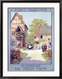 Pont-Audemar Lámina giclée enmarcada por Alo (Charles-Jean Hallo)