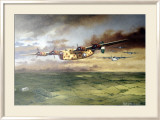 WWII, AAF B-24D Consolidated Bomber Estampe encadrée par Paul Wollman