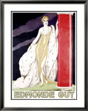 Edmonde Guy Estampe encadrée par Umberto Brunelleschi