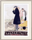 Spyker-Automobile Gerahmter Giclée-Druck von Vanderhem 