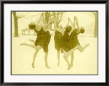 Snow Women Modern Dance Lámina giclée enmarcada Snow Women Modern Dance Lámina giclée enmarcada