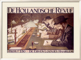 De Hollandsche Revue Estampe encadrée par Johan Georg Van Caspel